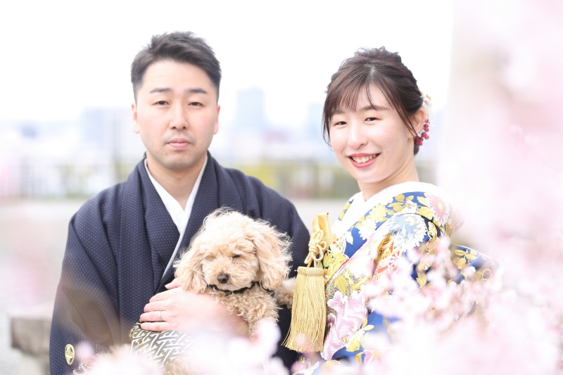 ワンちゃんとのお写真も