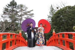 ペットと一緒に！和装ロケーション撮影♪