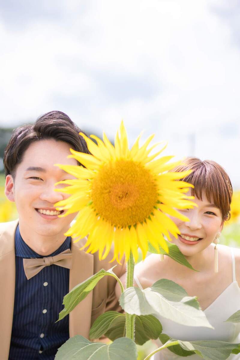 ひまわり×笑顔