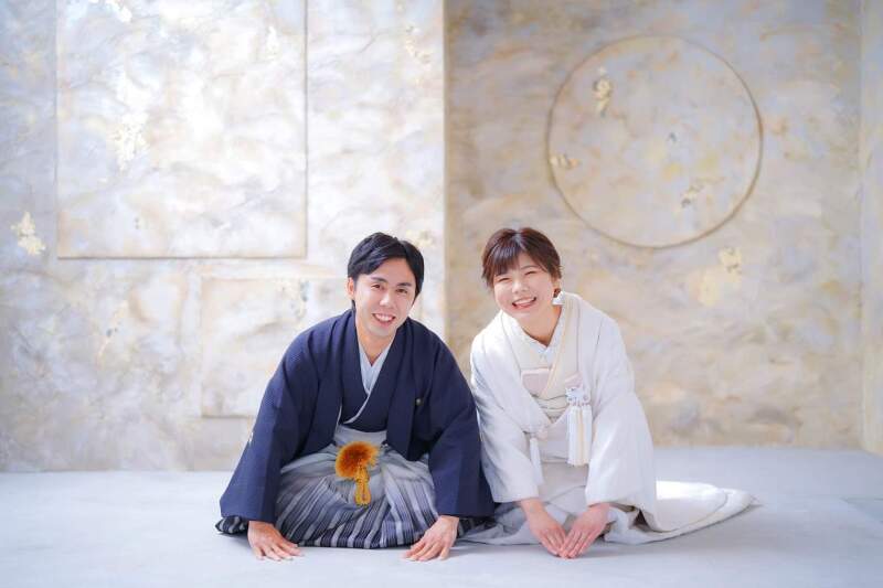 和装で定番のポーズも