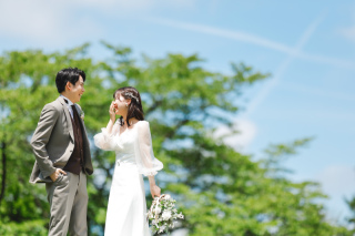 洋装ロケーション撮影