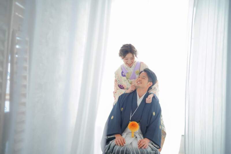 ほっぺたつんつん♡