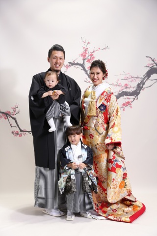 スタジオ　家族撮影