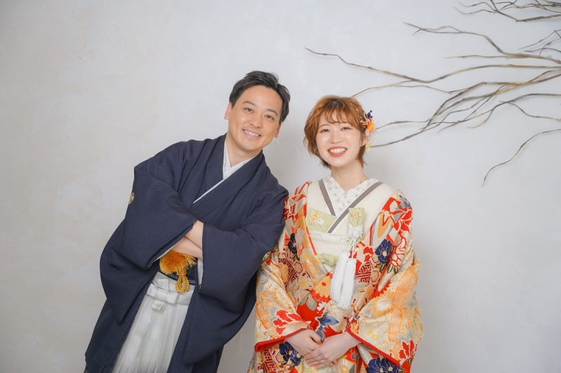 洋装から和装にチェンジ!