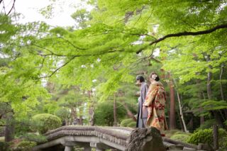 CLAIRE仙台泉店_【日本庭園】季節ごとに表情を変える庭園で和装撮影♪冬もイチ押し！
