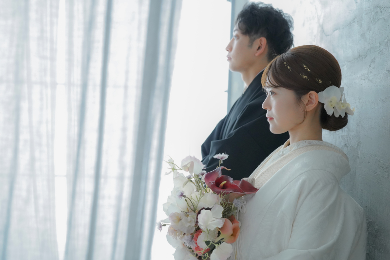 【Photorait限定】11月末まで 全て込みで¥48,000!白無垢×色打掛スタジオ撮影 データ80カット付き