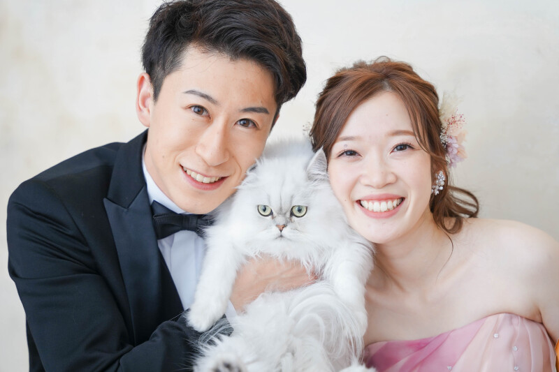 ペットと一緒にスタジオ撮影◇10カットアルバム&撮影データ込◇