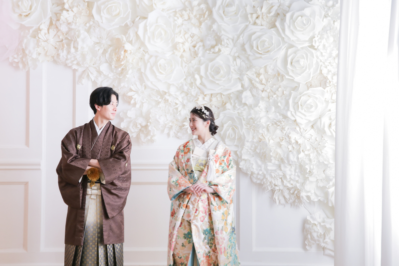 衣装による追加料金なし!平日限定超トクプラン◇ドレス&和装でスタジオ2着データ30カット付き 手ぶらでそのまま撮れるパックプラン