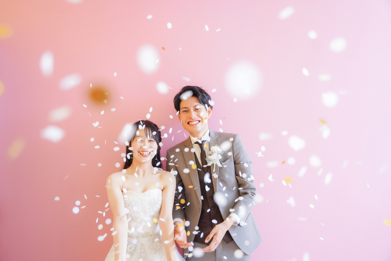 【Photorait限定】11月末まで 全て込みで¥48,000!ウェディングドレス×カラードレススタジオ撮影 データ80カット