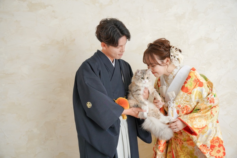 ペットと一緒にスタジオ撮影◇【全データ込み】データ即日お渡しも可能◇