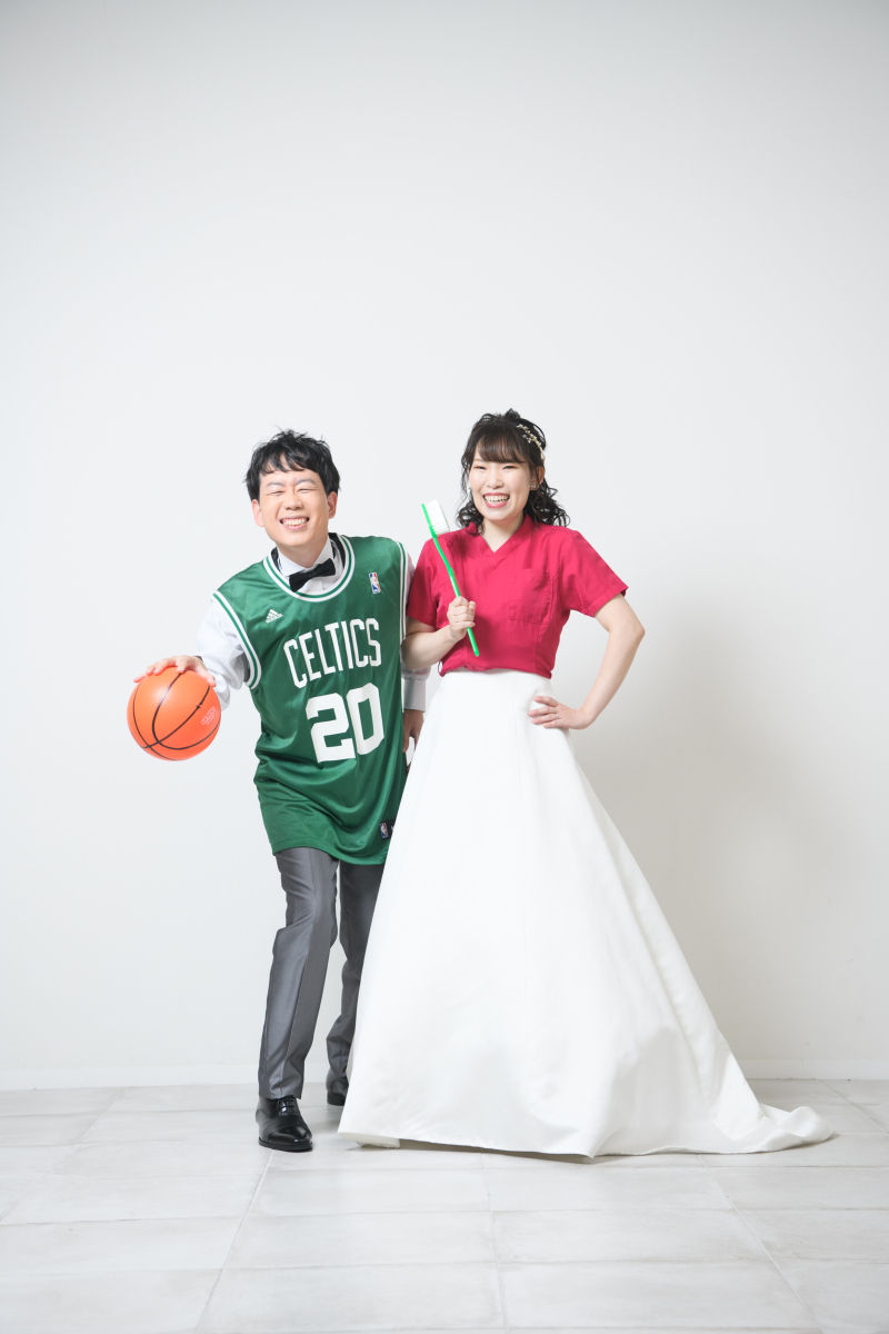 最後はユニフォームを着て!