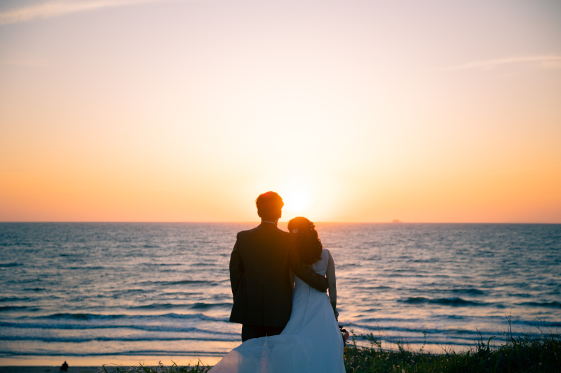 - summer photo - スタジオ・丘・夕日撮影