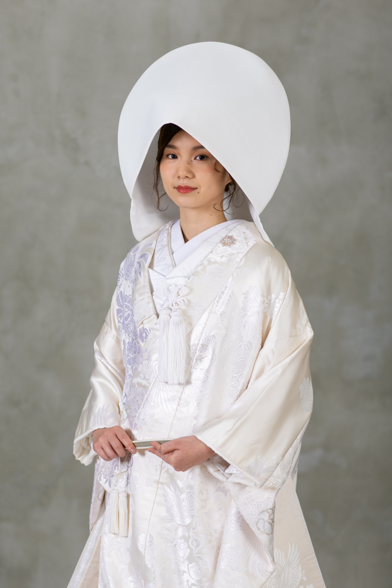 白無垢綿帽子ショット