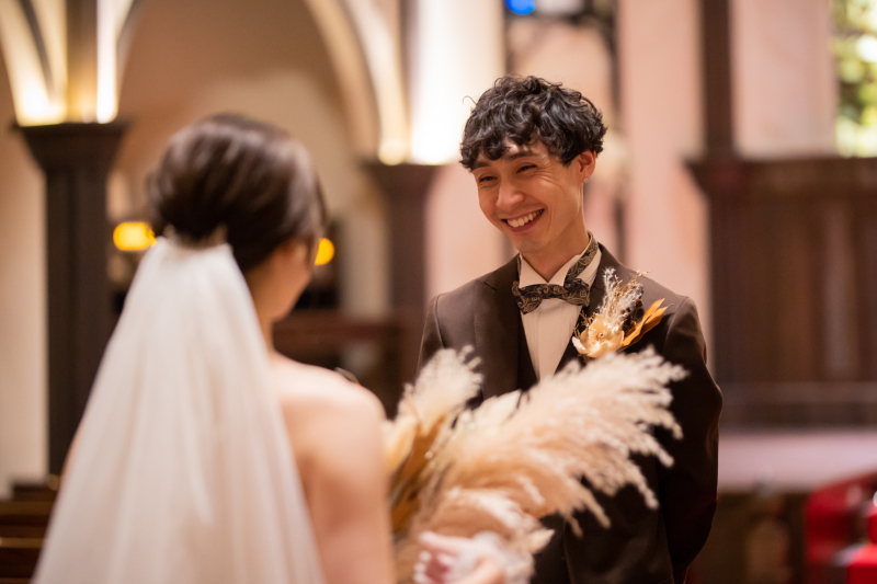 見てください!新郎様のこの表情、、、!