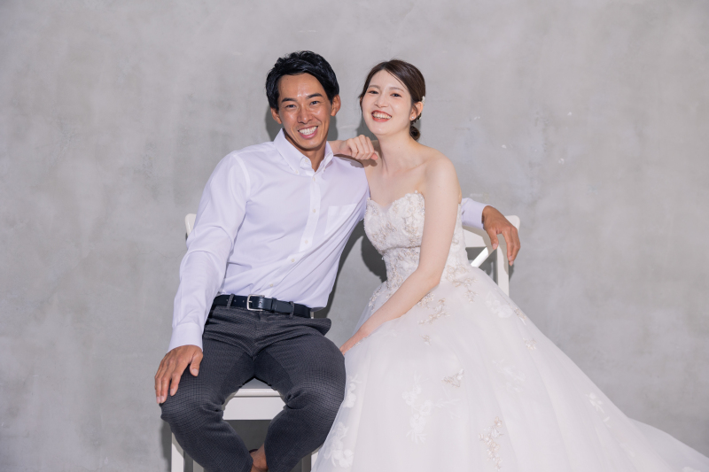 お着替えをして洋装撮影スタート*