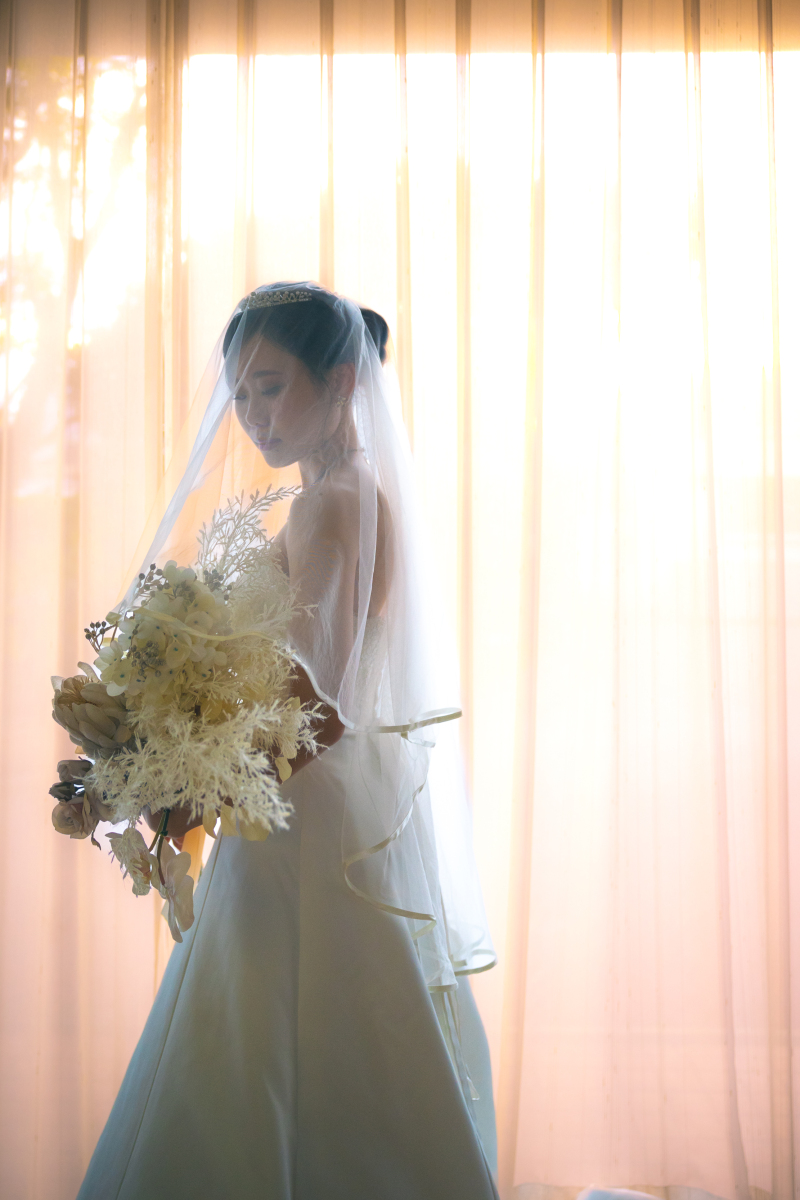誰もが見惚れる、ご新婦様の撮影