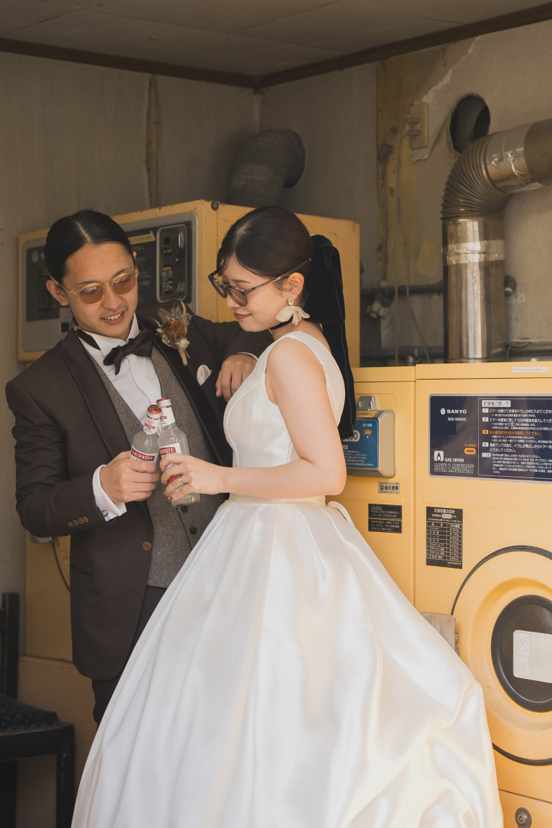 レトロなコインランドリー