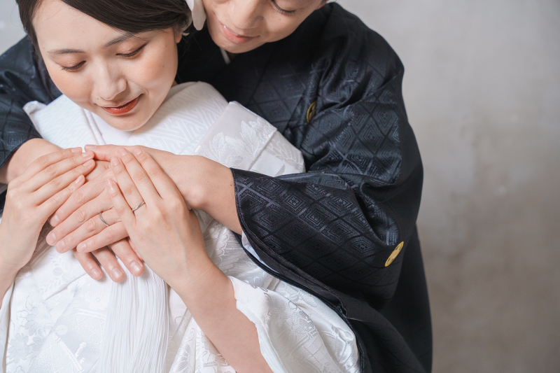 バックハグ+お手元ショット♡