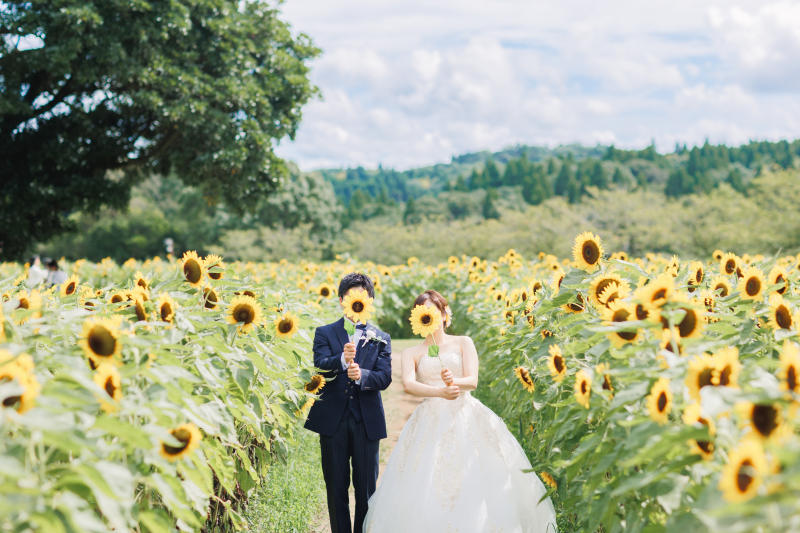 甘いスイーツでチャージして、ひまわり畑にGOー!