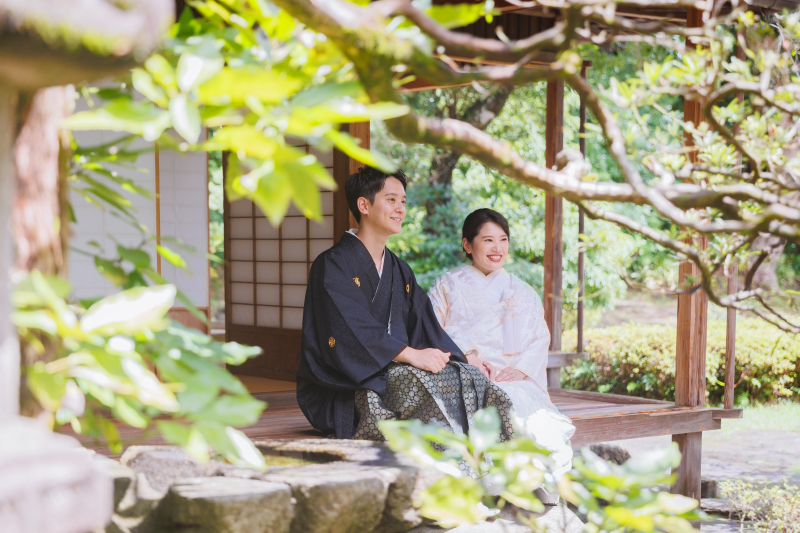 木の間からチラッ