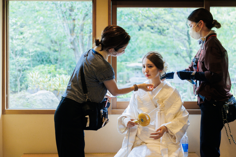 少し休憩〜♪ その間にヘアメイクもチェック☆