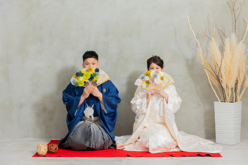 仲良くお座りショット♡