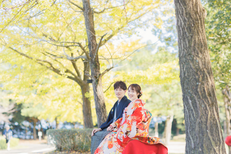 ベンチでひと休憩〜