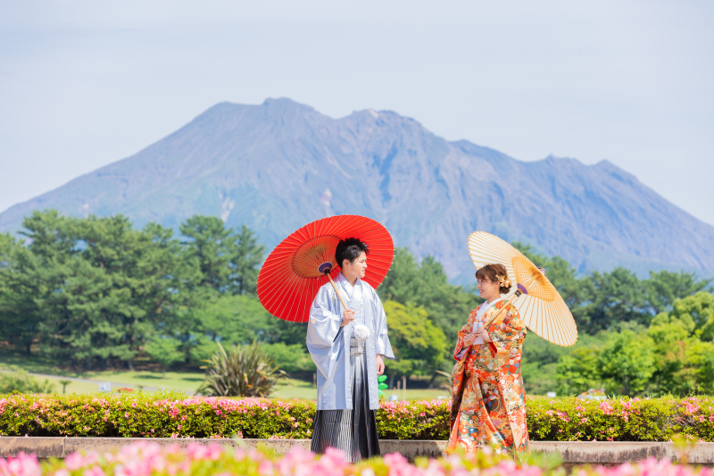 吉野公園に到着!まずは桜島から