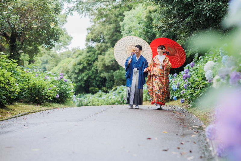 あじさいロードをおさんぽっ♪