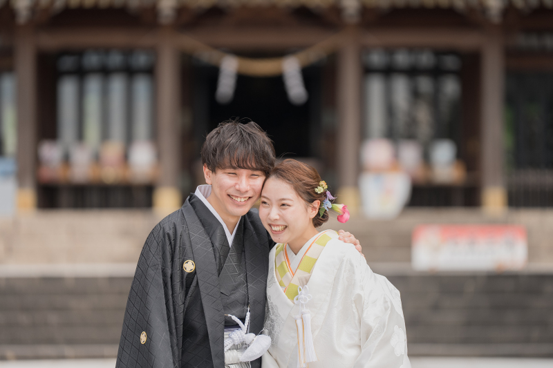 お二人らしい笑顔溢れる前撮り--和装&洋装ロケ2カ所プラン--
