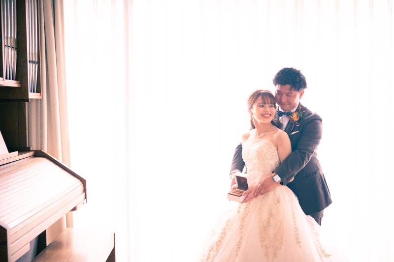 柔らかい光に包まれて。逆光ショット