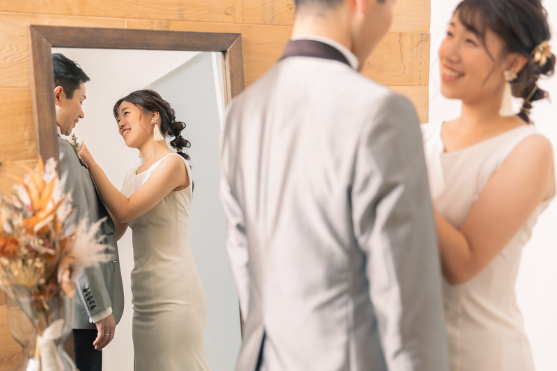 鏡を使ったこんなショットも