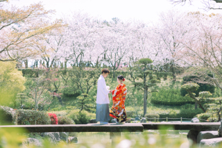 桜の季節にロケーションフォト♡【和装・洋装プラン】