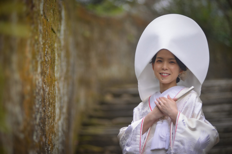 白無垢の特権!!綿帽子♡