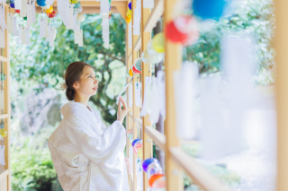 夏だから撮りたい！夏の白無垢姿は凛としてステキ♡【和装1着 仙巌園ロケ】