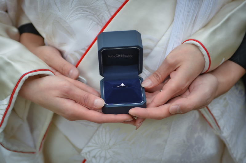 back hug♡指輪と手元のアップ