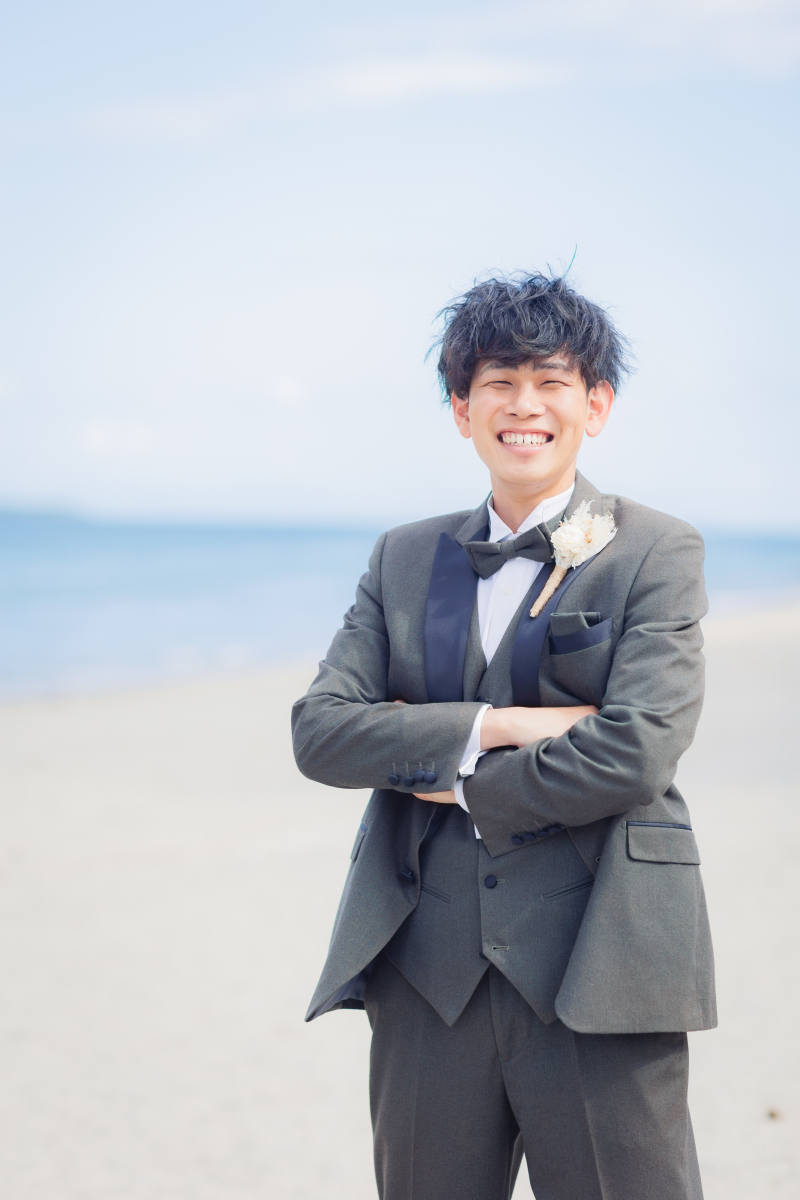 新郎様も爽やかに!