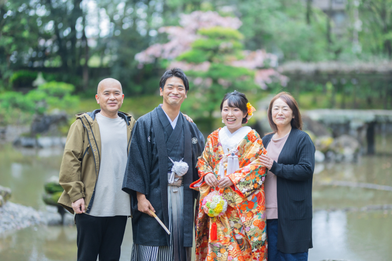 見学に来ていたご家族と一緒に