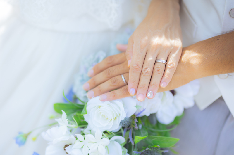 撮影終了♪ 指輪ショットも欠かせません