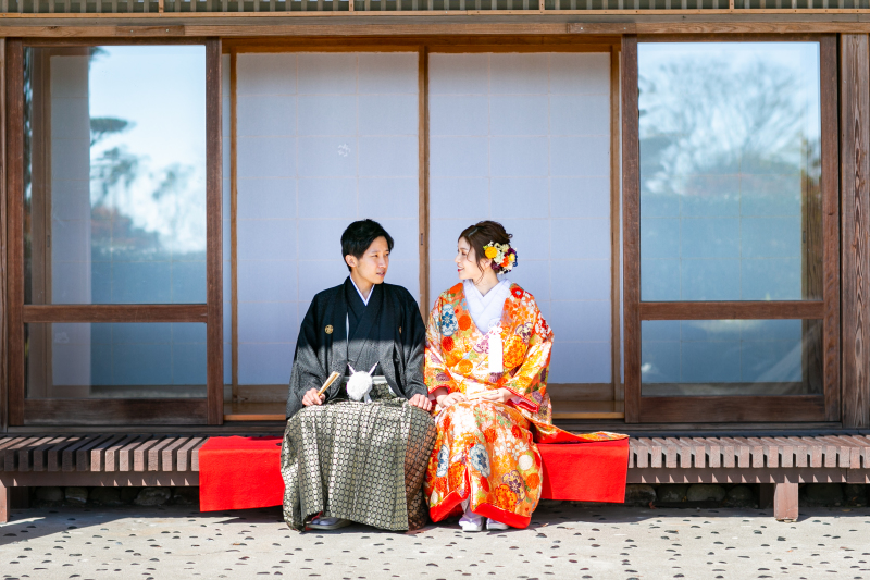 縁側でほのぼの