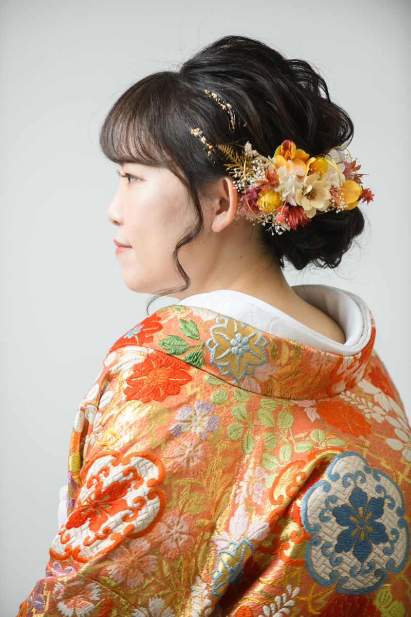 こだわりのヘアメイクも♡