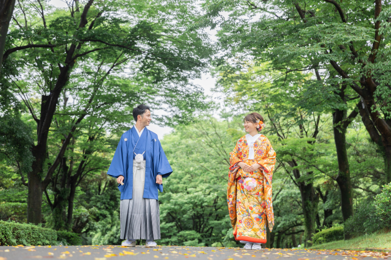 森の中でのショット