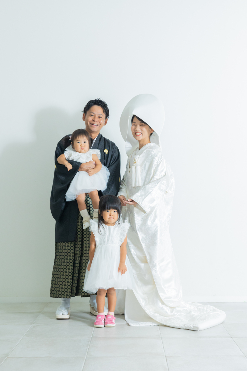 家族みんなで撮影スタート!