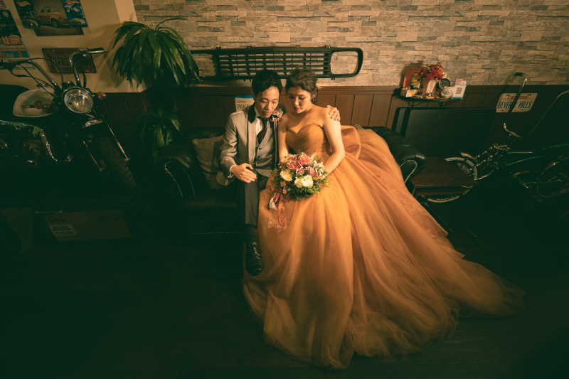 カクテルドレスでお二人の思い出の場所へ…♡