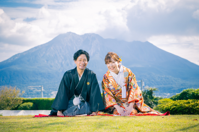まず初めに桜島とご挨拶〜