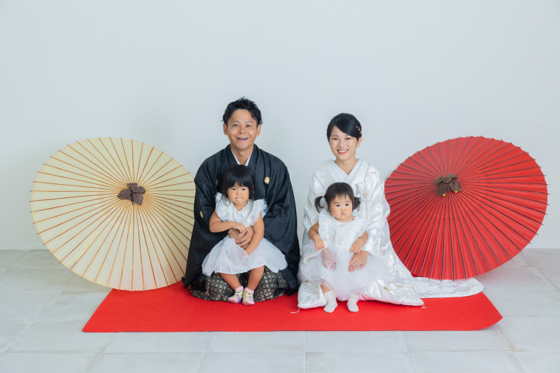 和装のラストは、お座りショット♪