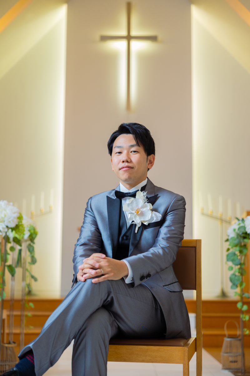 新郎様もお一人ショット