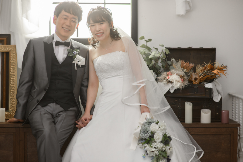 タキシード&ウェディングドレスにチェンジ♩