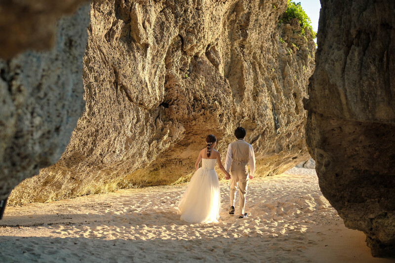 夕日に包まれて