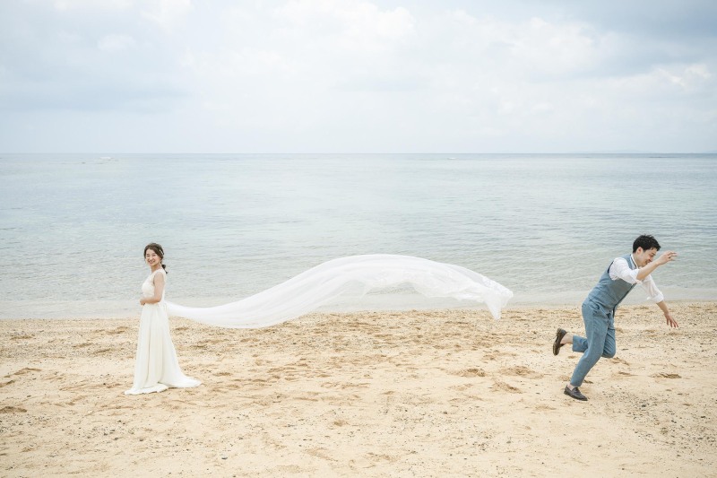 ご新郎様にお手伝いをしていただいて・・・